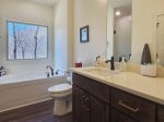 Main Level- Master BedroomBathroom- Garden Tub with Mountain View